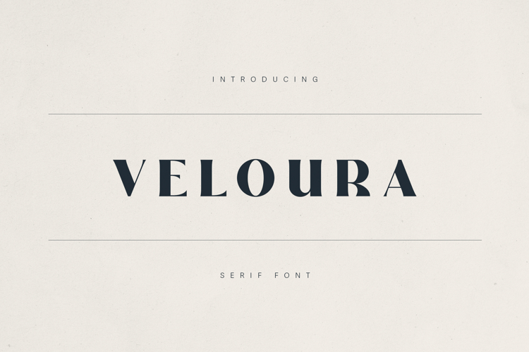 Veloura Serif Font Elegant Type