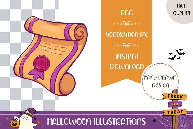 Hand Drawn Halloween Illustration PNG, Magic PNG