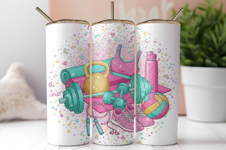 Gym Tumbler Wrap Png