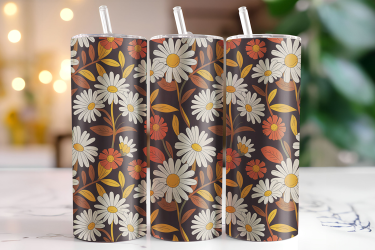 Flower Tumbler Wrap | Sublimation | Tumblers
