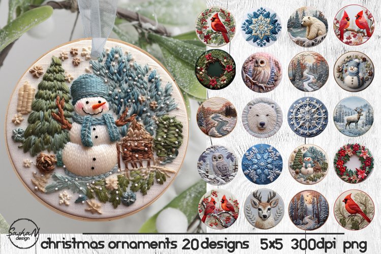 3d Christmas ornament png, 3d Christmas sublimation example image 1