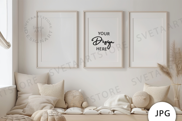 Frames Mockup, Baby Room Mockup JPG