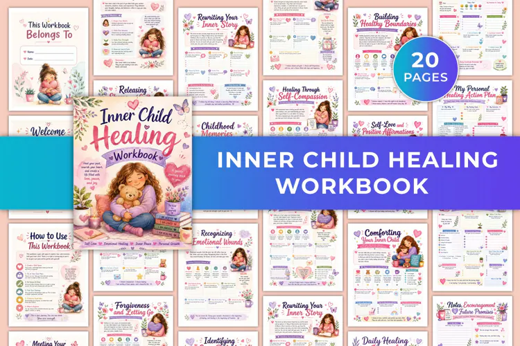 Inner Child Healing Workbook Kdp interiors