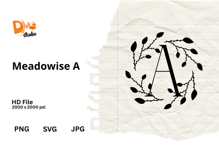 Floral Monogram Letter Svg Image 11