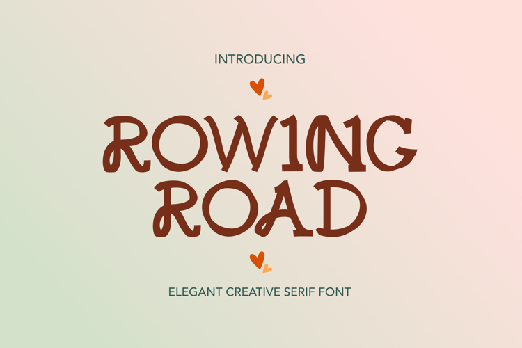 Rowing Road Bold Font