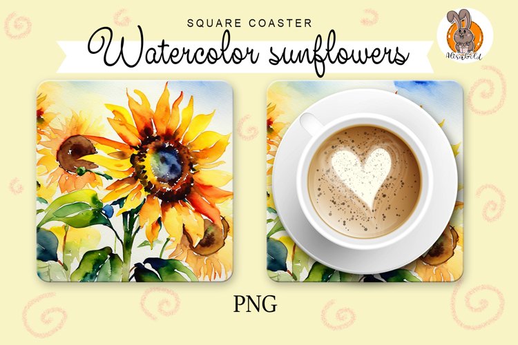Watercolor Sunflower Clipart Image 20