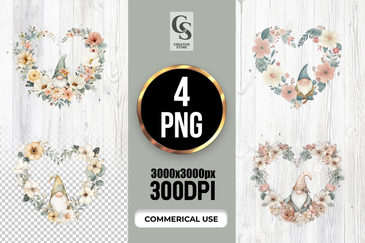 Cute Gnome Clipart Image 6