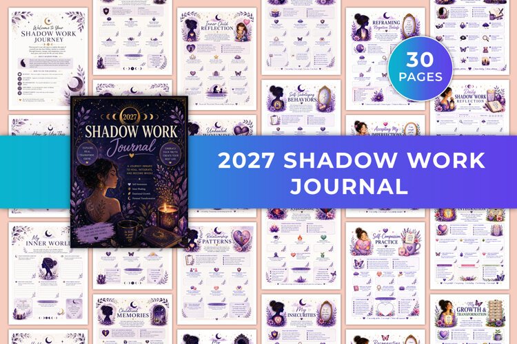 2027 Shadow Work Journal Kdp interiors example image 1