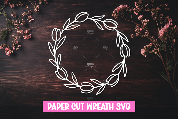 Floral Wreath Svg Image 17