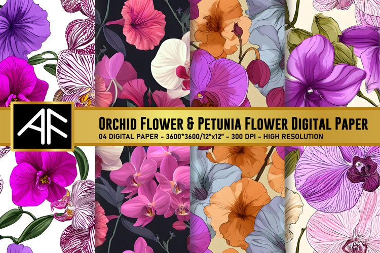Orchid Clipart Image 8