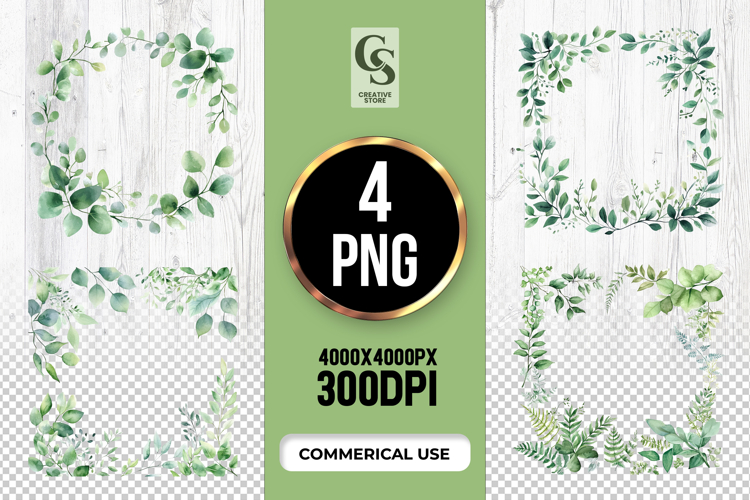 Watercolor Eucalyptus Clipart Image 9