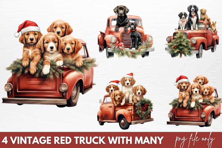 Vintage Truck Clipart Image 21