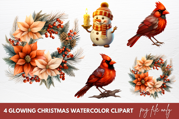 Christmas Watercolor Clipart Image 10