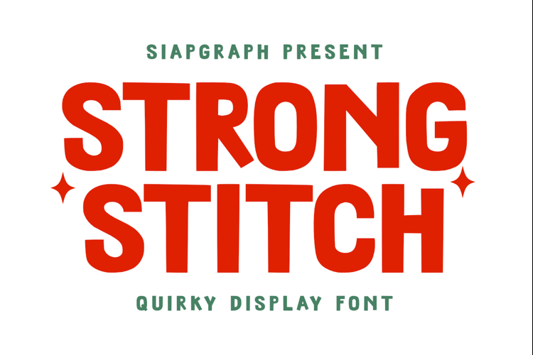 Strong Stitch - Quirky Display Font