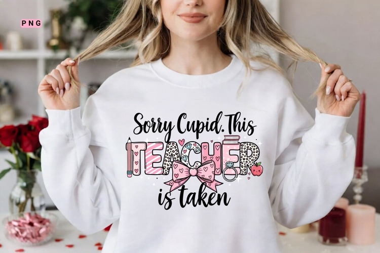 Valentine Teacher Tshirt Design