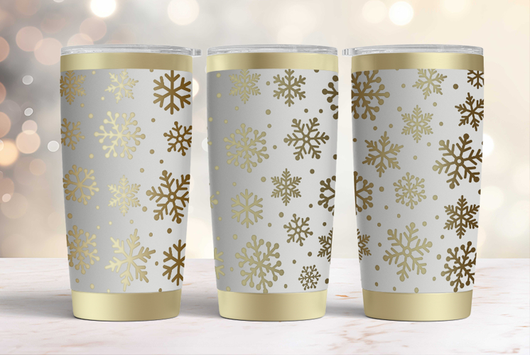 20oz Tumbler laser svg wrap|Christmas Snowflake svg