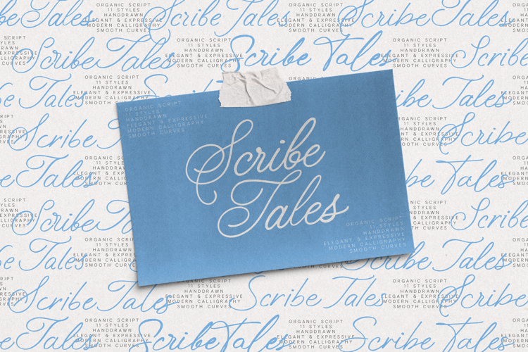 ScribeTales - Elegant Organic Script