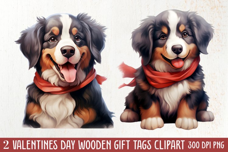 Cute Valentine Dog Clipart, Valentines Day Dog Clipart