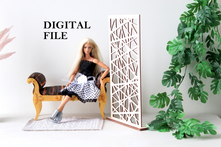 Dressing screen digital file download dollhouse furniture