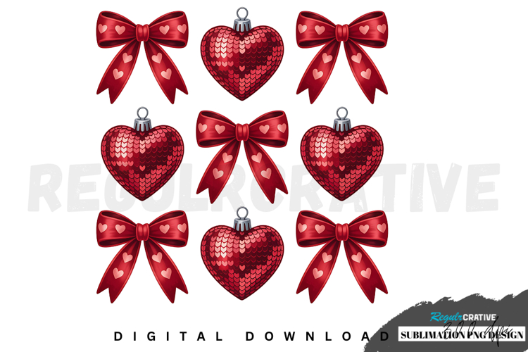 Valentine Coquette PNG, Valentines Day Sublimation PNG