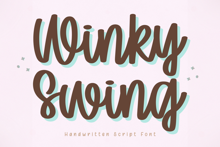 Winky Swing - Handwritten Script Font