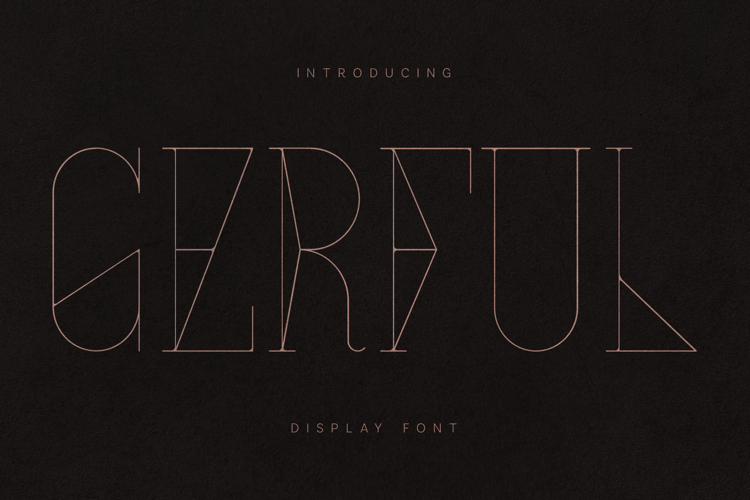 Gerful Elegant Art Deco Display Font