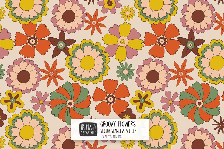 Skandi Tulip Flowers Pattern