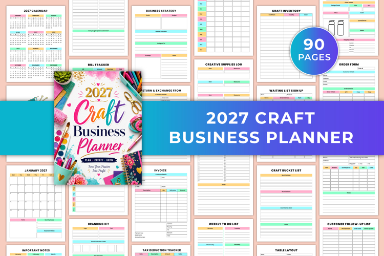 2027 Craft Business Planner | Handmade Business Organizer