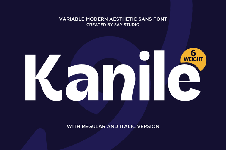 Kanile - Family Aesthetic Sans Serif Font