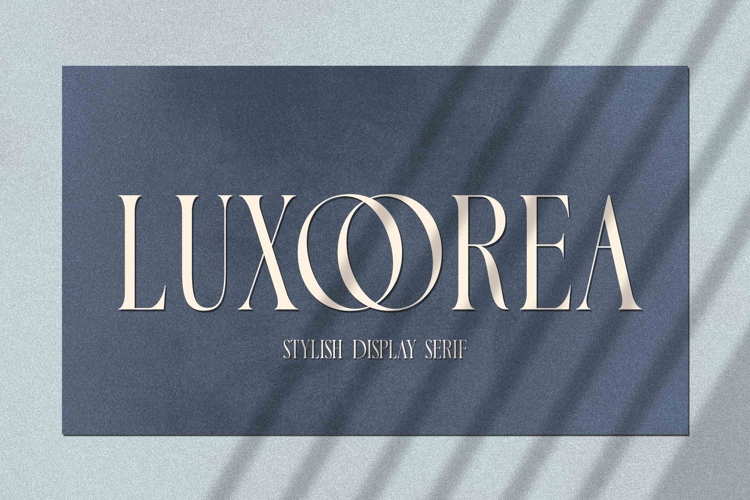 Luxoorea - Stylish Display Serif