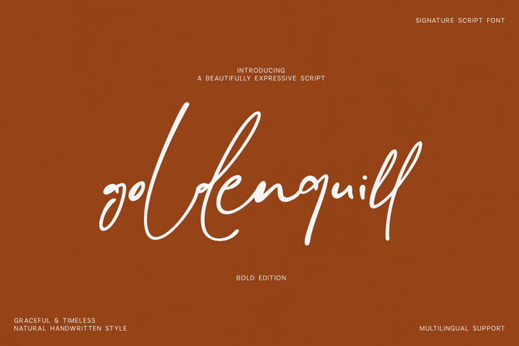 Glenquil Signature Script Font