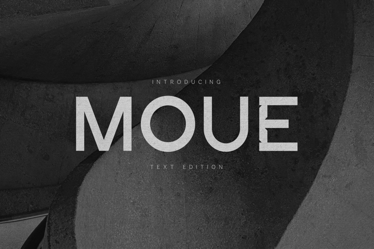 Moue Modern Minimal Sans Serif Font