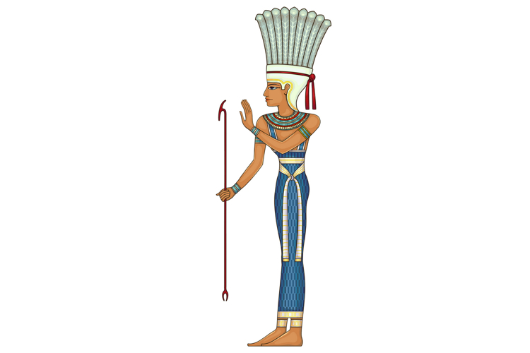 Anuket.Egyptian ancient symbol. Culture.Design element.