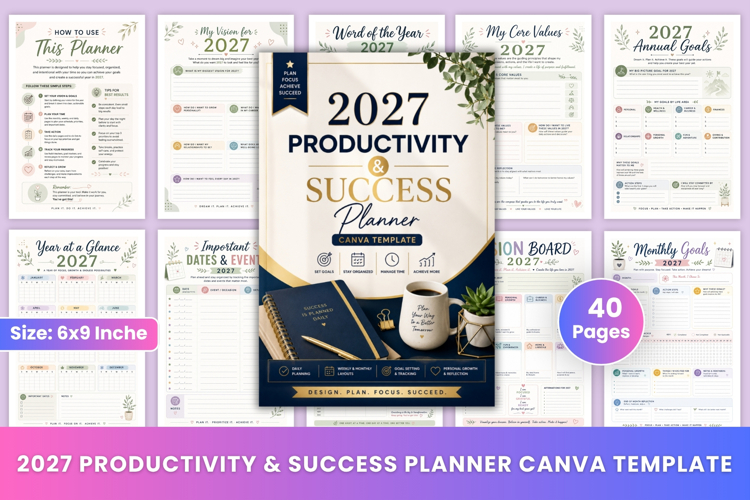 2027 Productivity & Success Planner