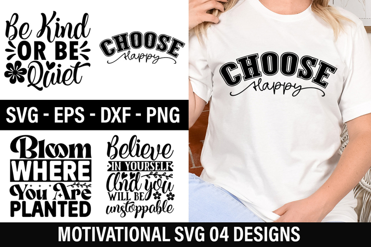 Motivational SVG Design - Bloom Where You Are Planted