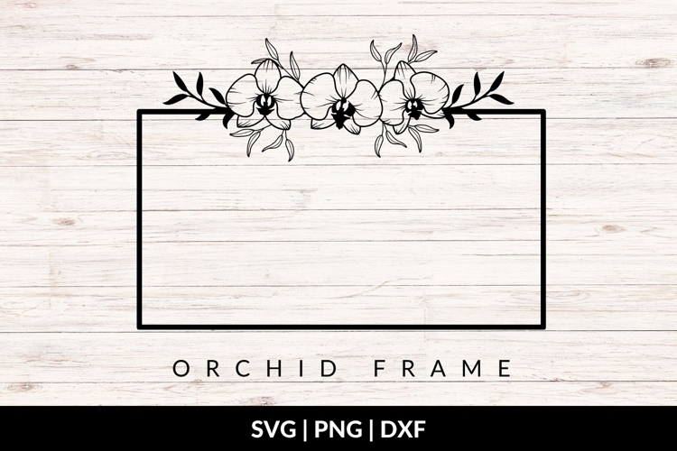 Orchid Rectangle Frame SVG