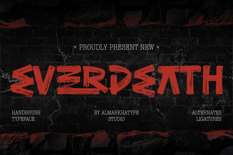 Everdeath - Handbrush Typeface