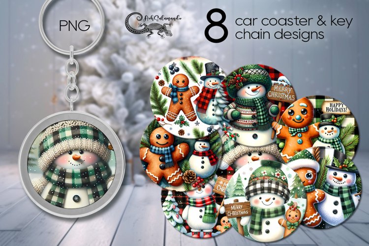 Christmas gingerbread | xmas Car coaster   key chain deisgn
