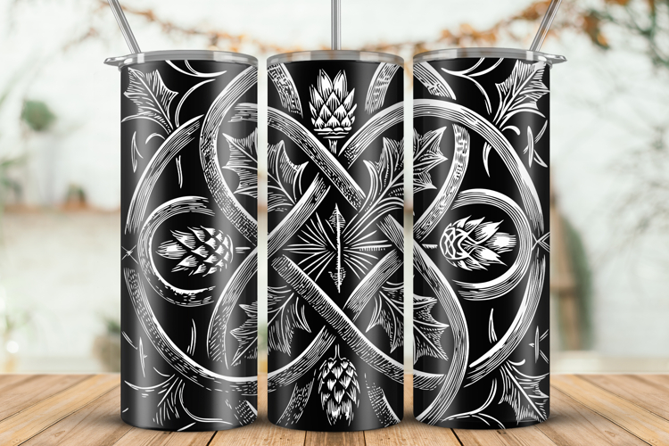 20oz Tumbler laser svg|Tumbler Celtic Knots Design