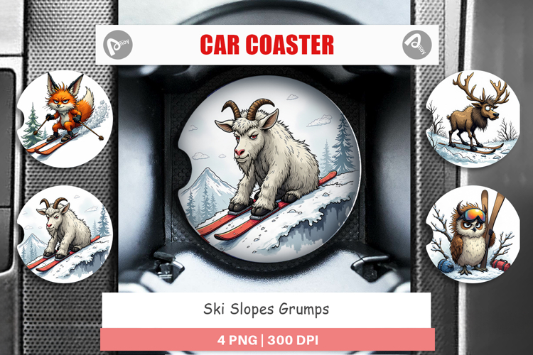 Car Coaster Ski Grumps