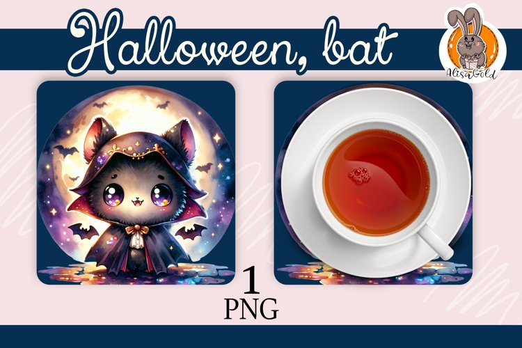 Halloween, bat, hot plate example image 1