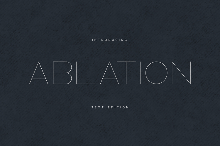 Ablaton Ultra Thin Geometric Sans Serif Font