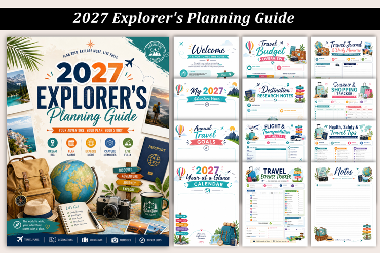 2027 Explorer's Planning Guide | Printable Travel Planner