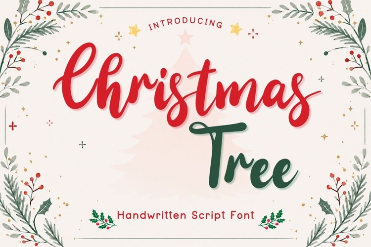 Christmas Tree - Christmas Script Font
