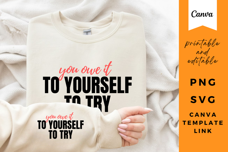 Self-Love & Empowerment Design SVG/PNG/Canva Template