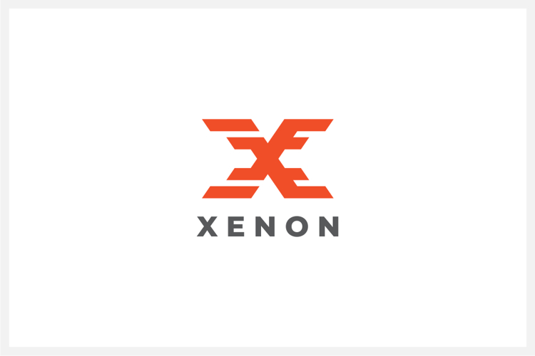 Xenon Letter X Logo Design Vector