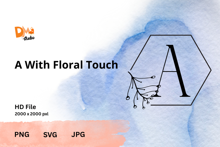 Floral Monogram Letter Svg Image 9