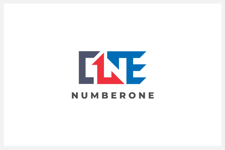 Number One 1 Logo Design Vector Template