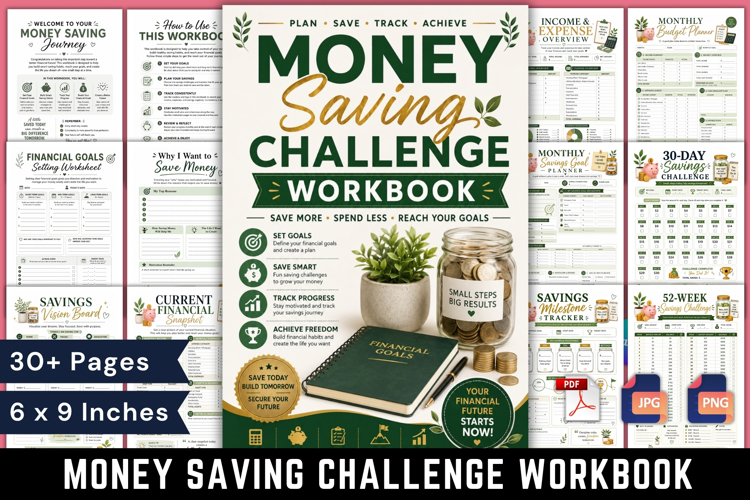 Money Saving Challenge Workbook example image 1
