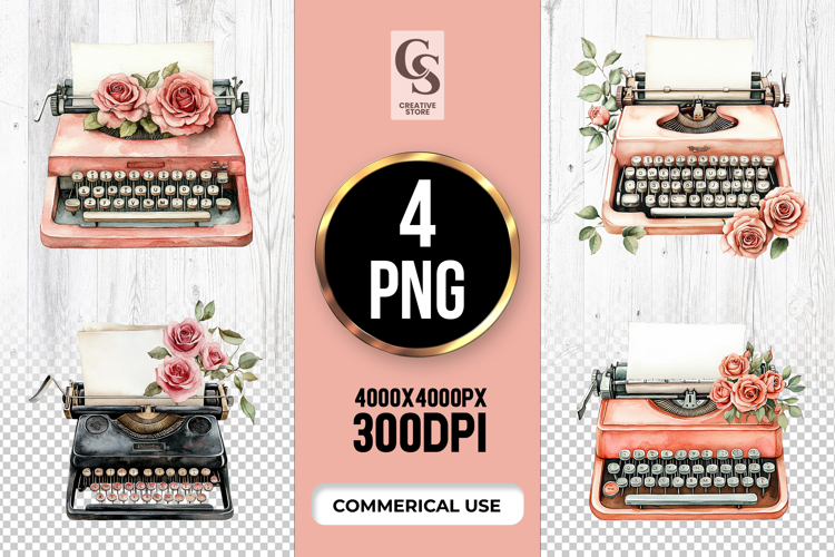 Typewriter Clipart Image 8